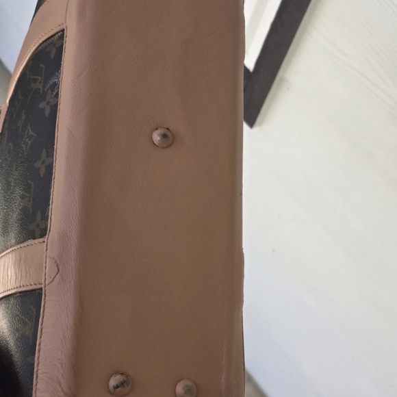 Authentic Louis Vuitton Vintage PM  Weekender Tote Sac Bag Brown Women 18x11 - Picture 7 of 16